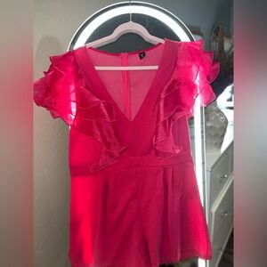 Hot Pink Romper